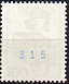 MiNr 410 blaue Rollennummer MiNr 410 blaue Rollennummer