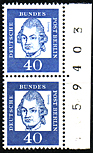MiNr 207yI Paar mit Randzahl MiNr 207yI Paar mit Randzahl